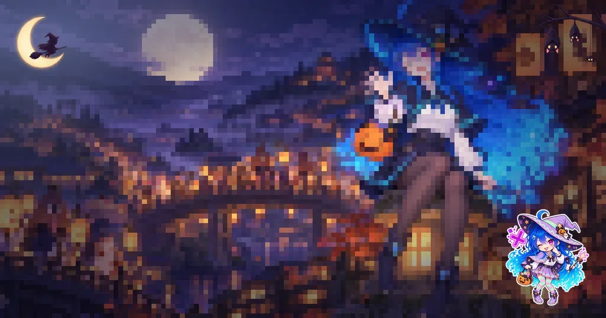 Nani Pix as the Pastel Witch on a moonlit stage-3 picture
