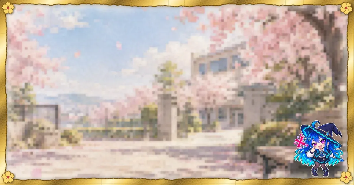 The Gold Washi frame around a pixelated watercolor Sakura picture